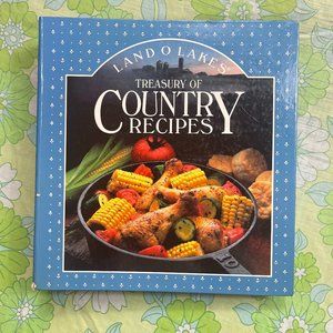 Vintage 1989 Land O Lakes Treasury of Country Recipes Hardcover Binder Cook Book